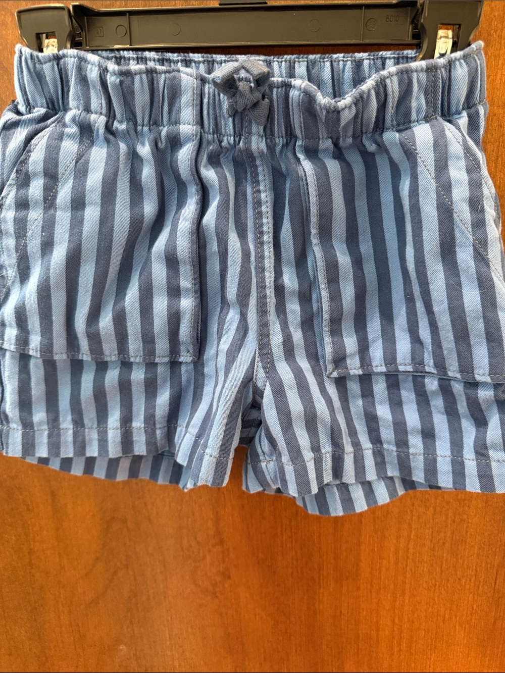 Tea Collection Blue Striped Pull-On Shorts
